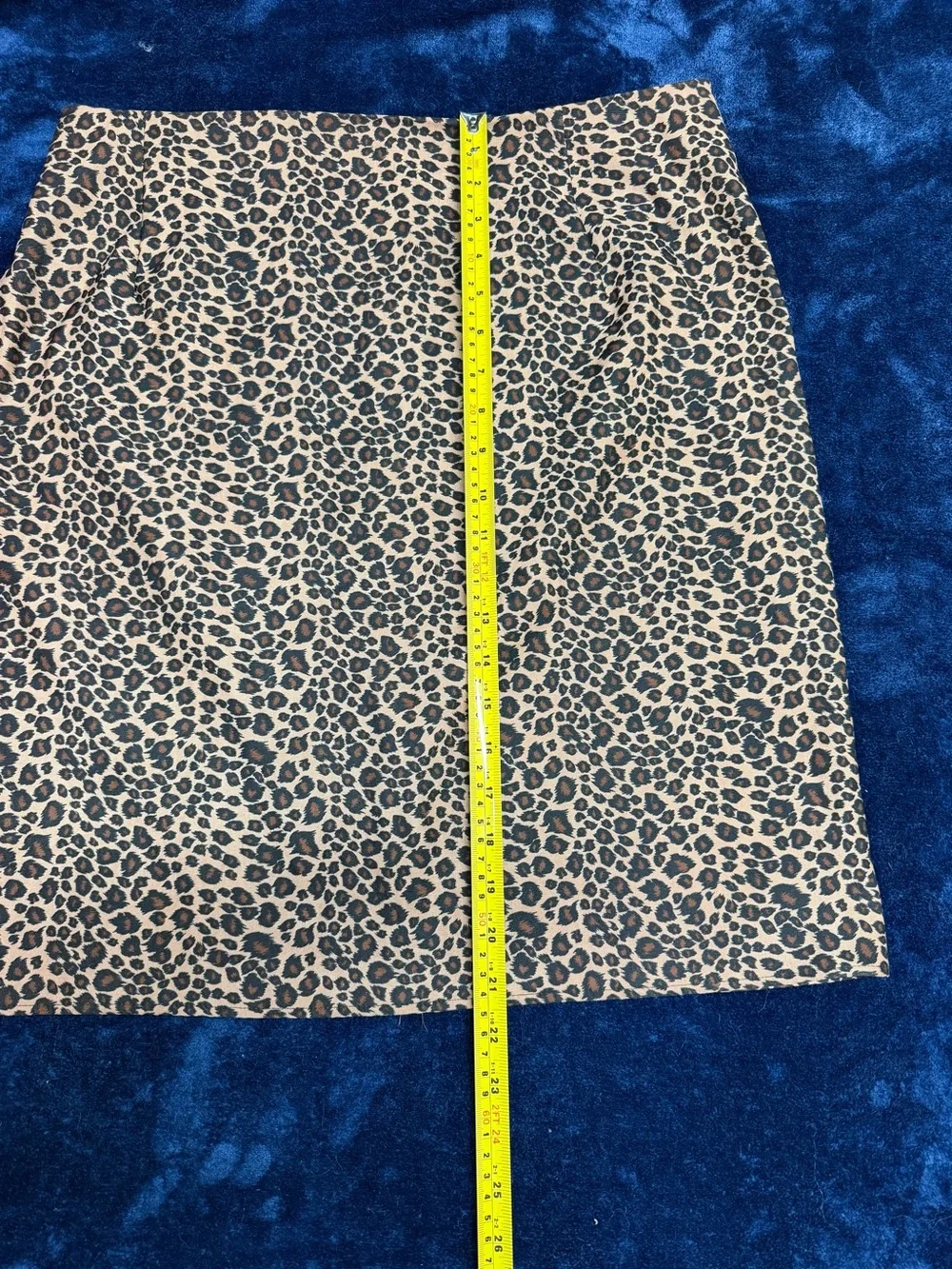 BRIGGS Leopard Print Pencil Skirt Animal Print Career Y2K Cheetah XL 1X